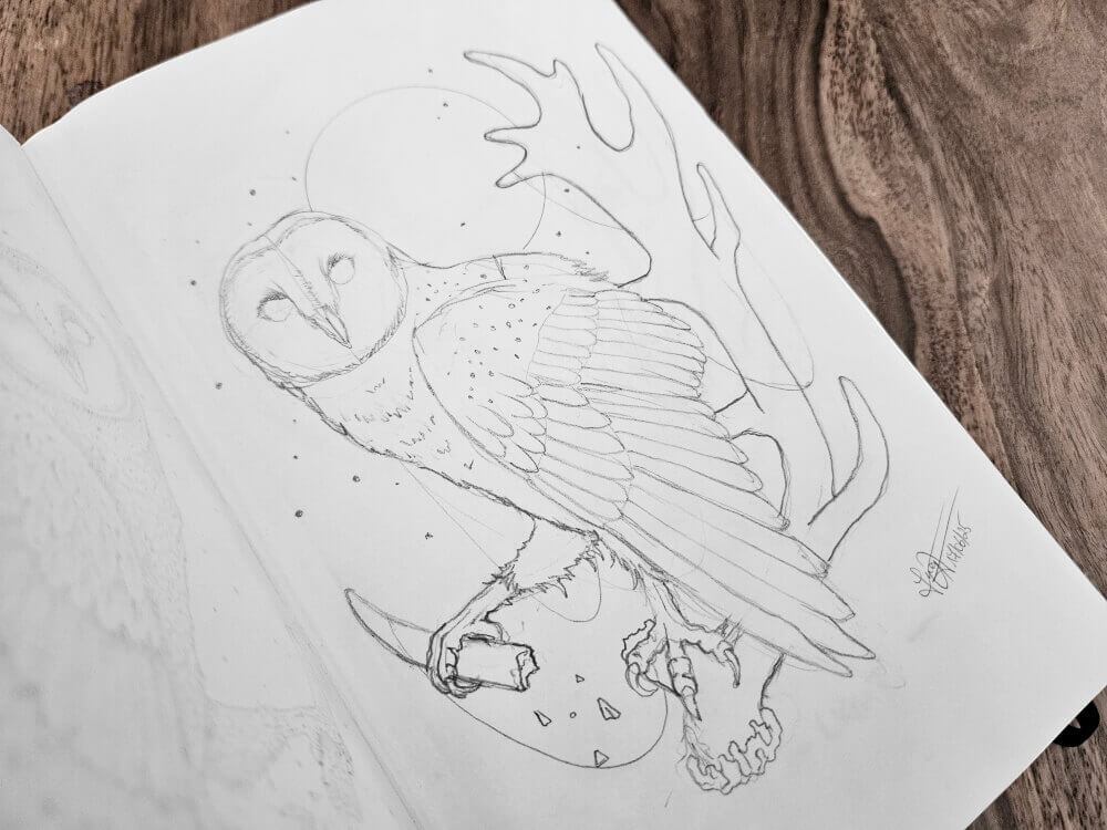 Ashes Of Light - Pencil Drawing